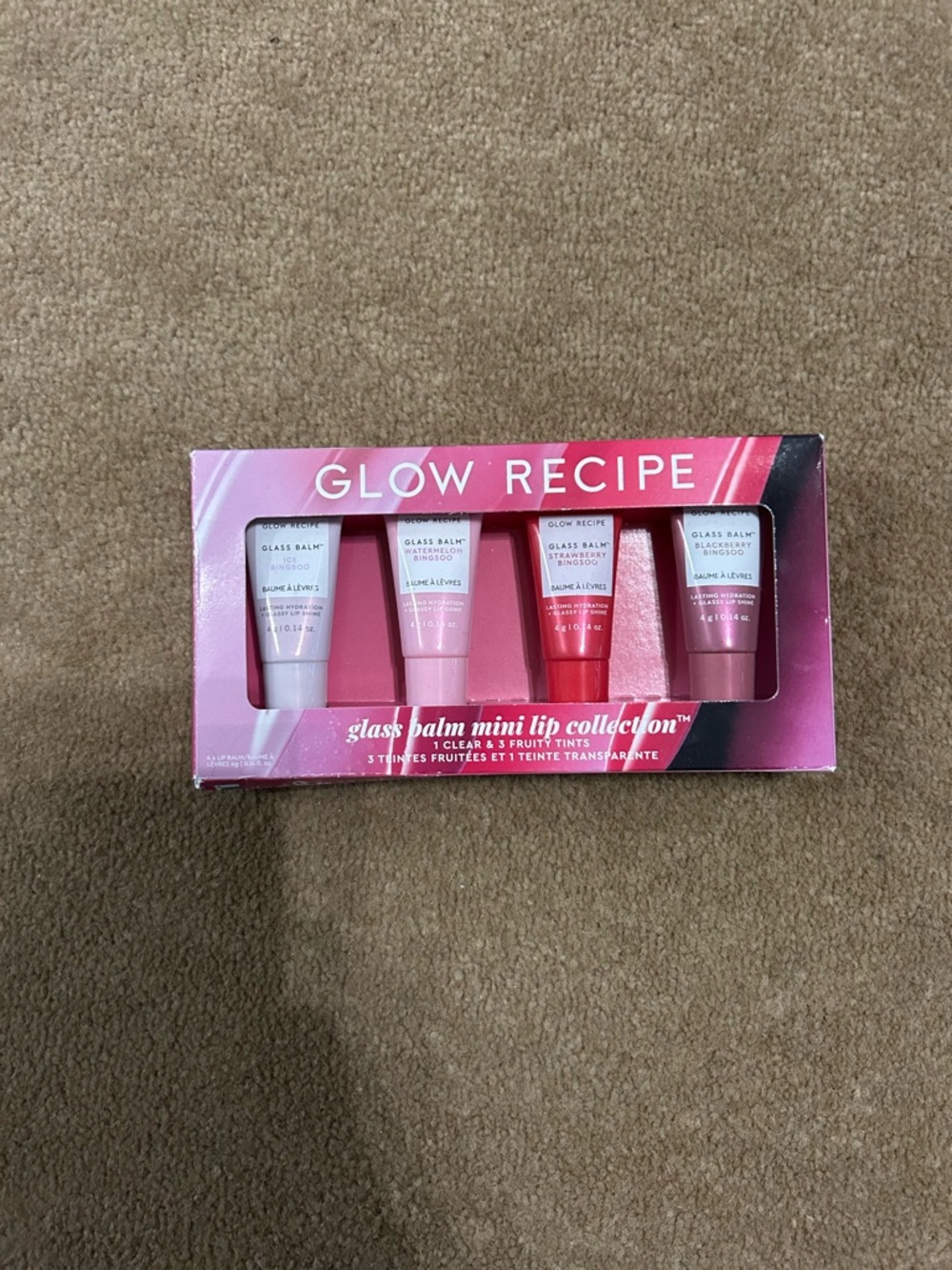 Glow Recipe Glass Balm Mini Lip Collection - Pink & Red Shades